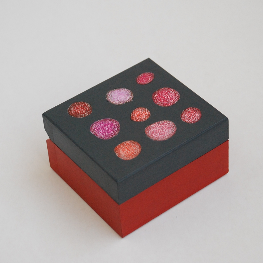 Extra Small wooden box "Red" (box-18)