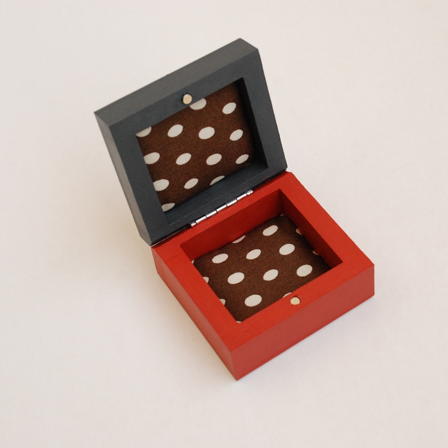Extra Small wooden box "Red" (box-18)