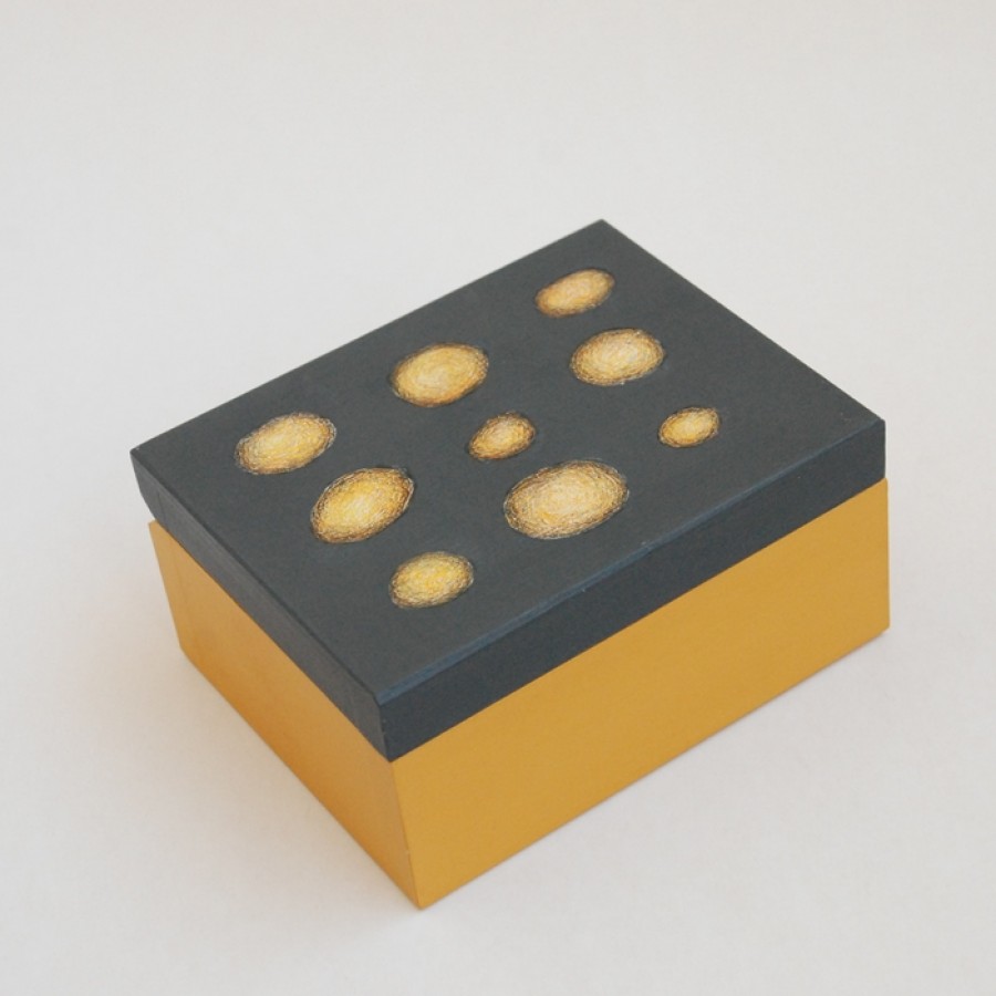 Small wooden box "Yellow" (box-01)