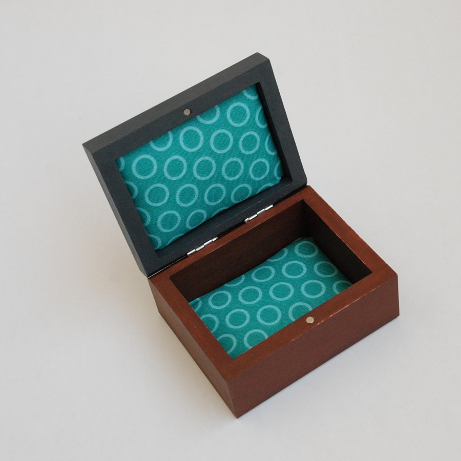 Small wooden box "Choco brown" (box-13)