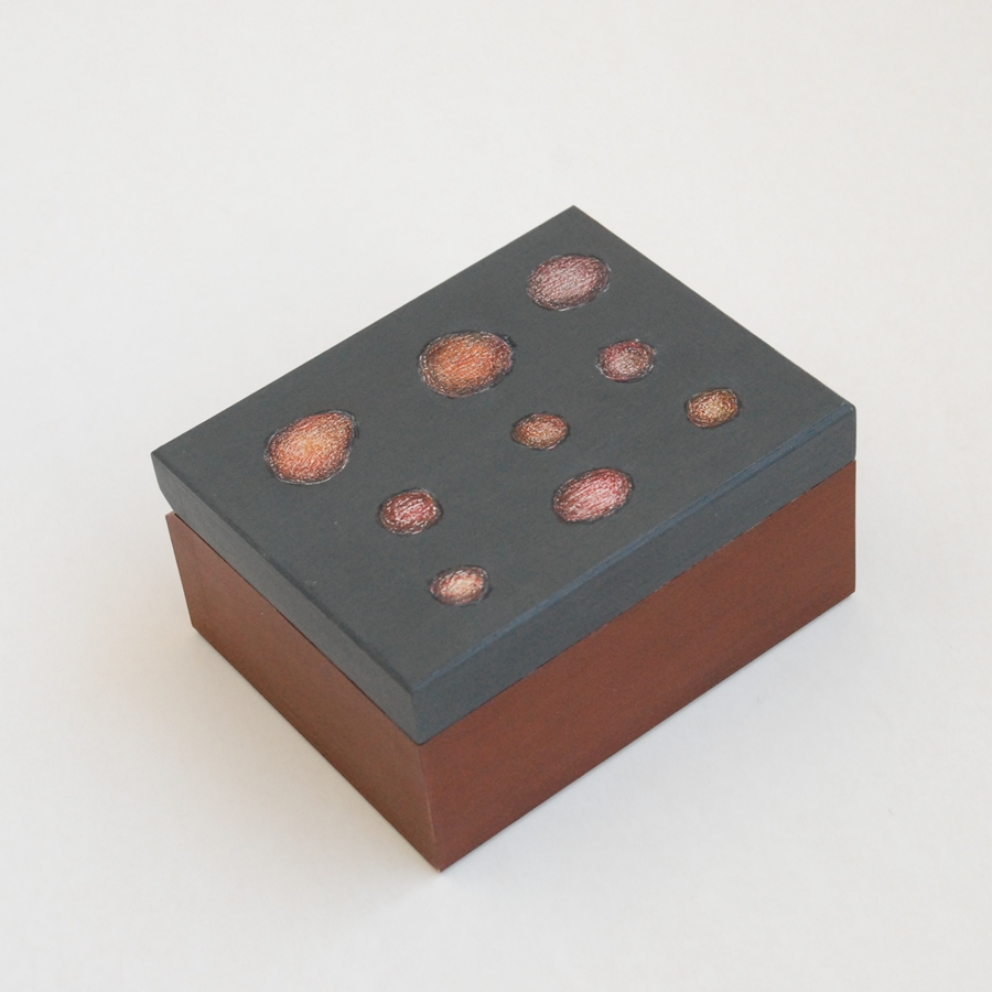 Small wooden box "Choco brown" (box-13)