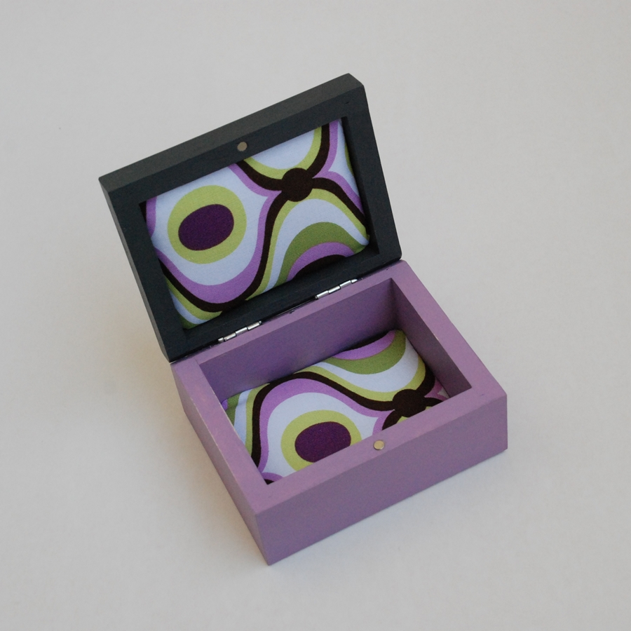Small wooden box "Lavender" (box-06)