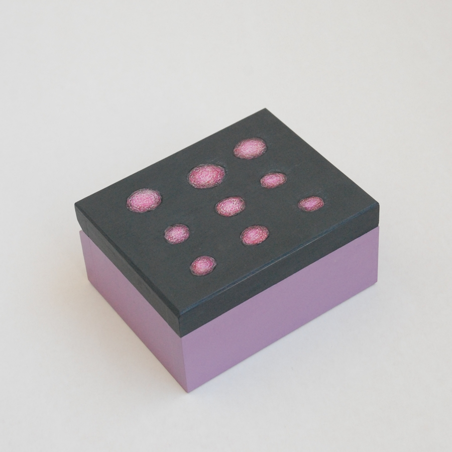 Small wooden box "Lavender" (box-06)